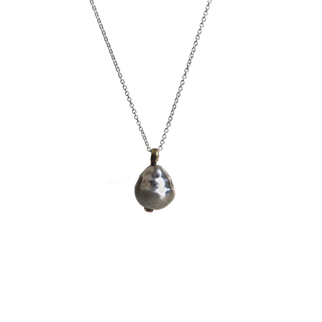 Sterling silver chain and pearl necklace - Boutique Palma