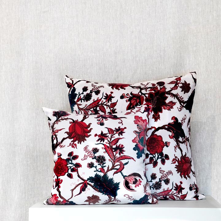 Navy 2025 floral cushion